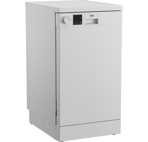 Freestanding Slimline Dishwasher With Quick Programmes DVS04X20 Beko UK freestanding-slimline-dishwasher-with-quick-programmes-dvs04x20-beko-uk