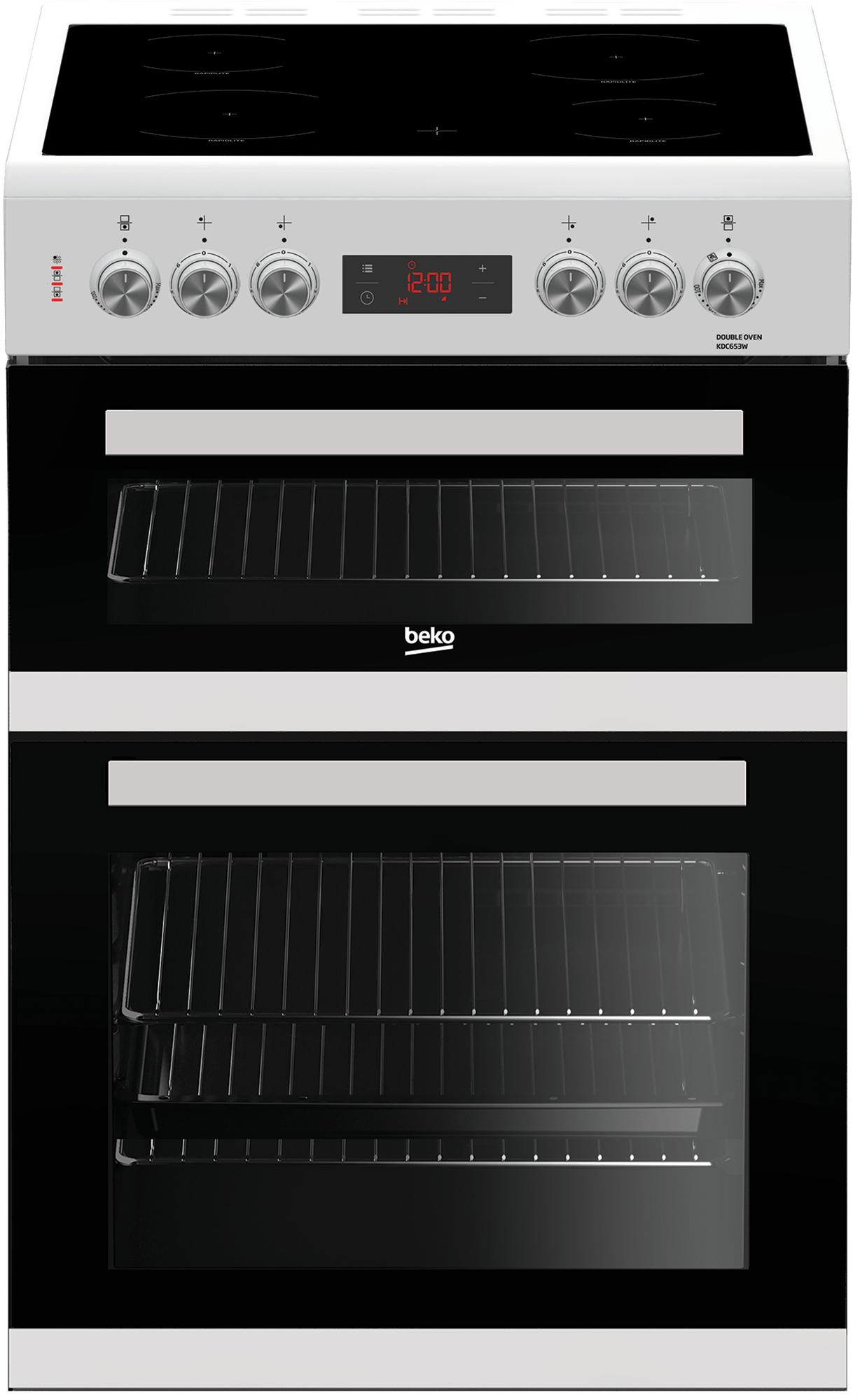 Double oven with ceramic hob sale