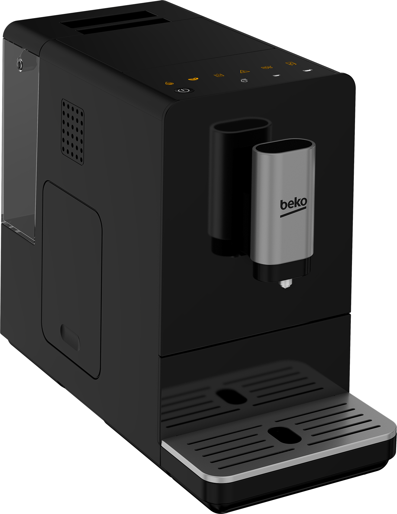 Small bean to cup coffee machine top