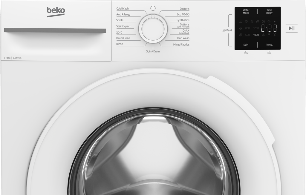 BM1WT3821W Looking for a washing machine that combines speed and convenience? This 8kg 1200rpm model features a SteamCure programme to reduce wrinkles, a 28-minute programme for quick washes, and the Fast+ function, which shortens cycle times by up to 55%. Plus, on those busy days when things slip your mind, the AddXtra feature allows you to easily add forgotten items mid-cycle, making laundry day more efficient and flexible.