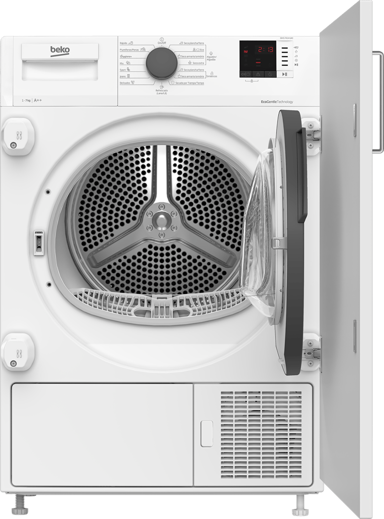 WTIK86151F Experience unparalleled time-saving efficiency with this built-in 8kg, 1600rpm washing machine. While the Quick Programme effortlessly washes a generous 8kg load in just 28 minutes, the Super Quick Programme achieves a 2kg wash in an impressive 14 minutes. A portion of the washing machine's tub—up to 10%—is even made from recycled plastic bottles, helping to minimise its embedded carbon footprint.