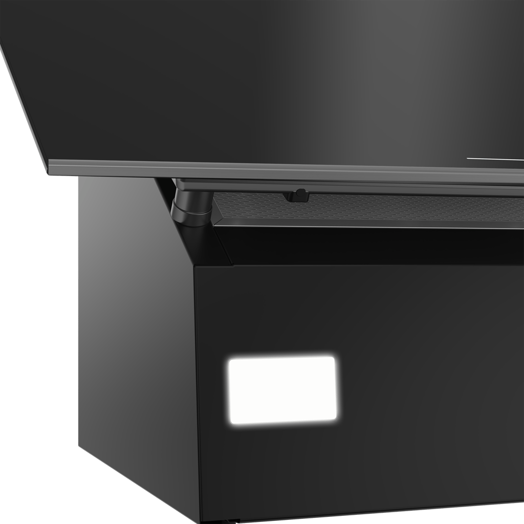 BHCA66341BBH Discover a stylish and practical solution for maintaining a clean and hygienic kitchen with this 60cm inclined hood. Featuring our innovative HeatSense technology, this hood automatically adjusts its power based on the heat level between the hob and hood, providing optimal and efficient ventilation. There's even a powerful booster function that's up to 65% more powerful than the maximum setting, ensuring effective removal of steam, smoke, and unwanted cooking odours.