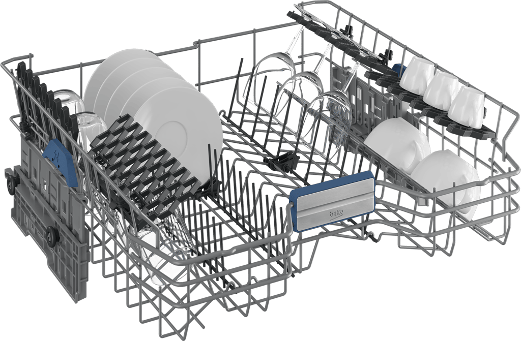 BDIN38560CF Tailored for your convenience, this Integrated Full Size Dishwasher features Beko’s Fast45 programme, efficiently handling a full load of dishes in just 45 minutes, perfect for those hectic moments. For an extra layer of cleanliness assurance, the HygieneIntense programme effectively eliminates 99.9% of bacteria and viruses*. Plus, as a testament to our confidence in durability and quality, this model is backed by our 10-Year Beko Parts Guarantee.