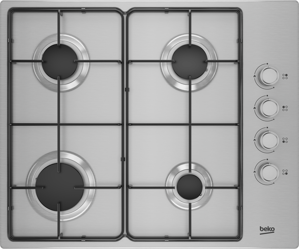 HIBG64120SX Featuring auto-ignition and side knob controls, this 60cm Gas Hob offers maximum cooking flexibility with four burners in three different sizes that allow you to create your favourite meals with ease. While the built-in flame safety device ensures added peace of mind, automatically cutting off the gas supply if the flame goes out, the High-Efficiency™ gas burners contribute to efficient cooking, saving both time and money.
