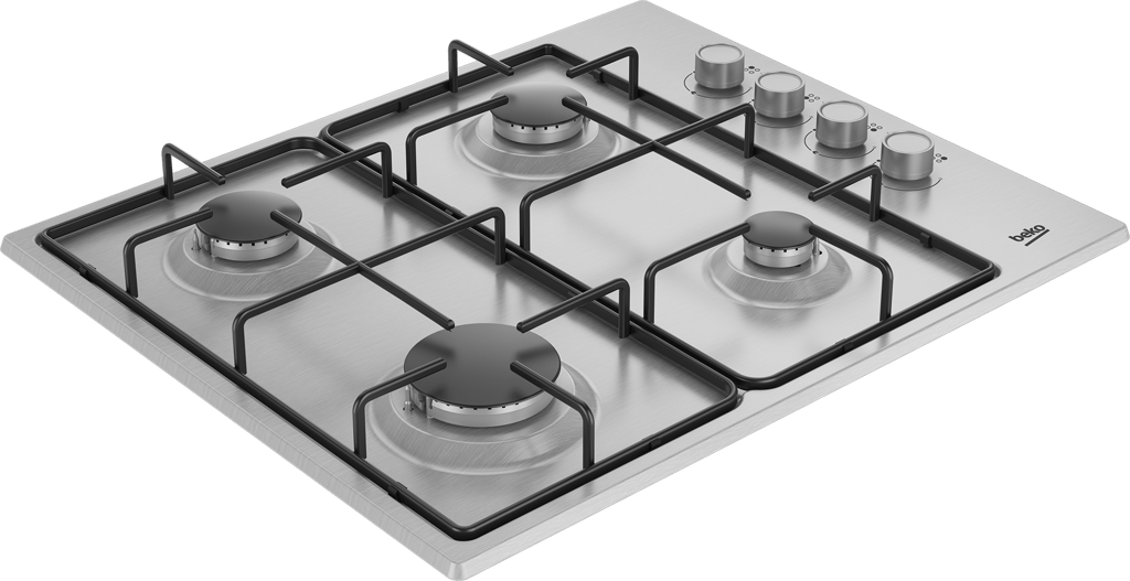 HIBG64120SX Featuring auto-ignition and side knob controls, this 60cm Gas Hob offers maximum cooking flexibility with four burners in three different sizes that allow you to create your favourite meals with ease. While the built-in flame safety device ensures added peace of mind, automatically cutting off the gas supply if the flame goes out, the High-Efficiency™ gas burners contribute to efficient cooking, saving both time and money.