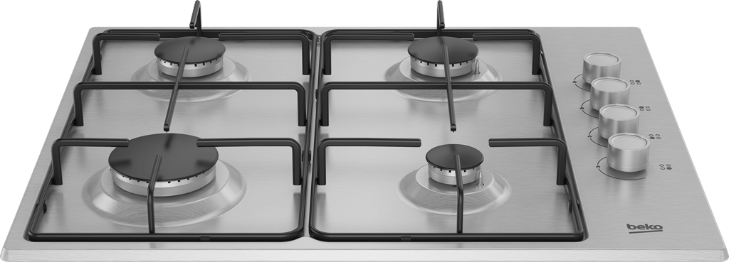 HIBG64120SX Featuring auto-ignition and side knob controls, this 60cm Gas Hob offers maximum cooking flexibility with four burners in three different sizes that allow you to create your favourite meals with ease. While the built-in flame safety device ensures added peace of mind, automatically cutting off the gas supply if the flame goes out, the High-Efficiency™ gas burners contribute to efficient cooking, saving both time and money.