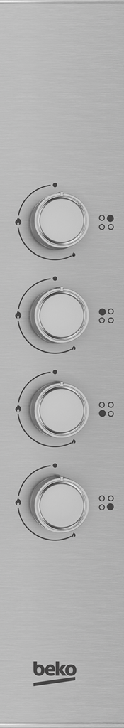 HIBG64120SX Featuring auto-ignition and side knob controls, this 60cm Gas Hob offers maximum cooking flexibility with four burners in three different sizes that allow you to create your favourite meals with ease. While the built-in flame safety device ensures added peace of mind, automatically cutting off the gas supply if the flame goes out, the High-Efficiency™ gas burners contribute to efficient cooking, saving both time and money.