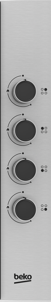 HIBG64125SX Equipped with auto-ignition, this 60cm Gas Hob with Side Knob Controls boasts four burners in three different sizes, providing optimal cooking flexibility. To ensure your safety, the hob includes a built-in flame safety device that automatically shuts off the gas supply if the flame extinguishes. You'll also benefit from High-Efficiency™ gas burners that contribute to efficient cooking, saving you both time and money.