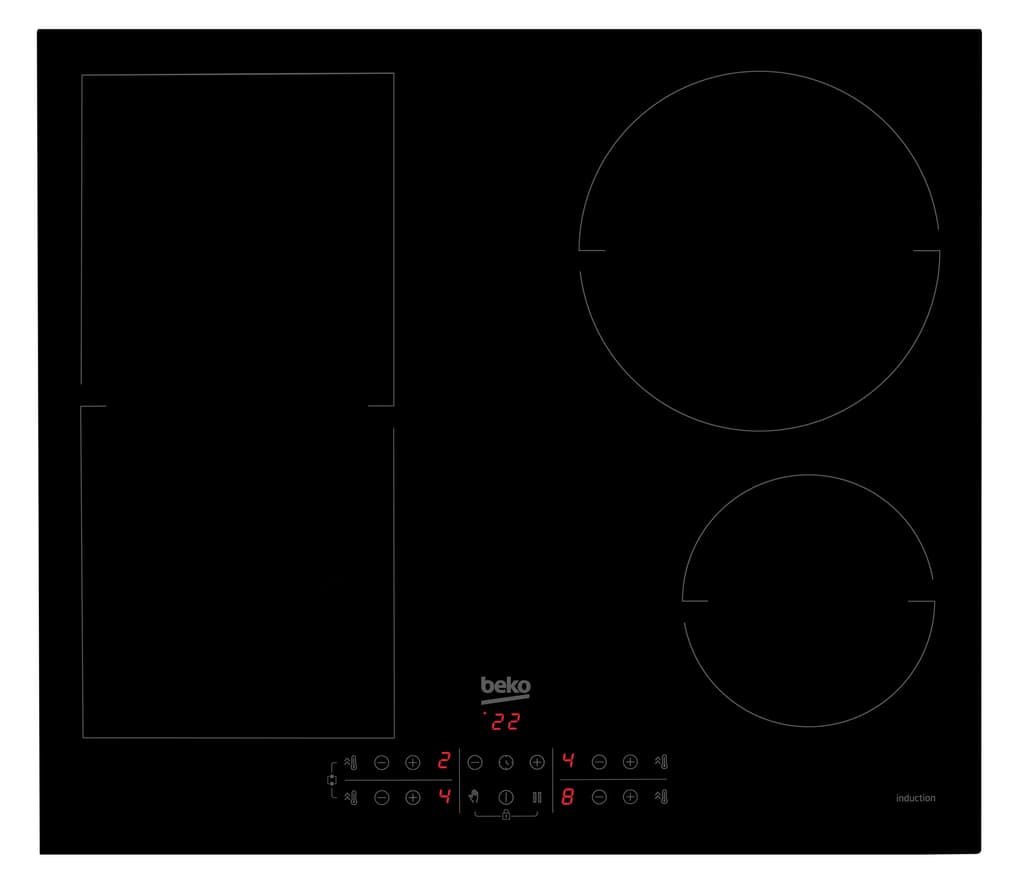 HII64201MT Perfect for modern kitchens, this 60cm Induction Hob with IndyFlex features a user-friendly touch control display and offers nine adjustable power levels. Using induction hob technology, this model heats the pan directly, ensuring fast and energy-efficient cooking. The added benefit of our IndyFlex technology allows you to seamlessly combine smaller cooking zones, creating a larger zone for accommodating bigger pans with ease.