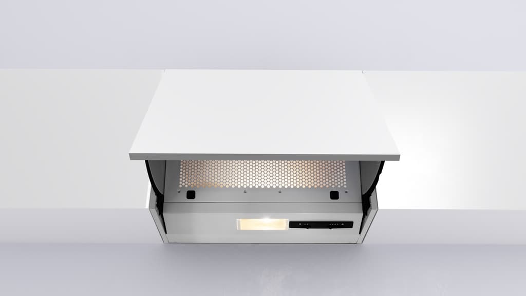 HNE51210S Enhance both style and functionality with our integrated 60cm chimney hood, providing a chic and practical solution for maintaining a clean and hygienic kitchen. The cassette filter easily pops out for convenient dishwasher cleaning, while our carbon filters efficiently eliminate grease and cooking odours, ensuring the continuous circulation of fresh, clean air in your kitchen.