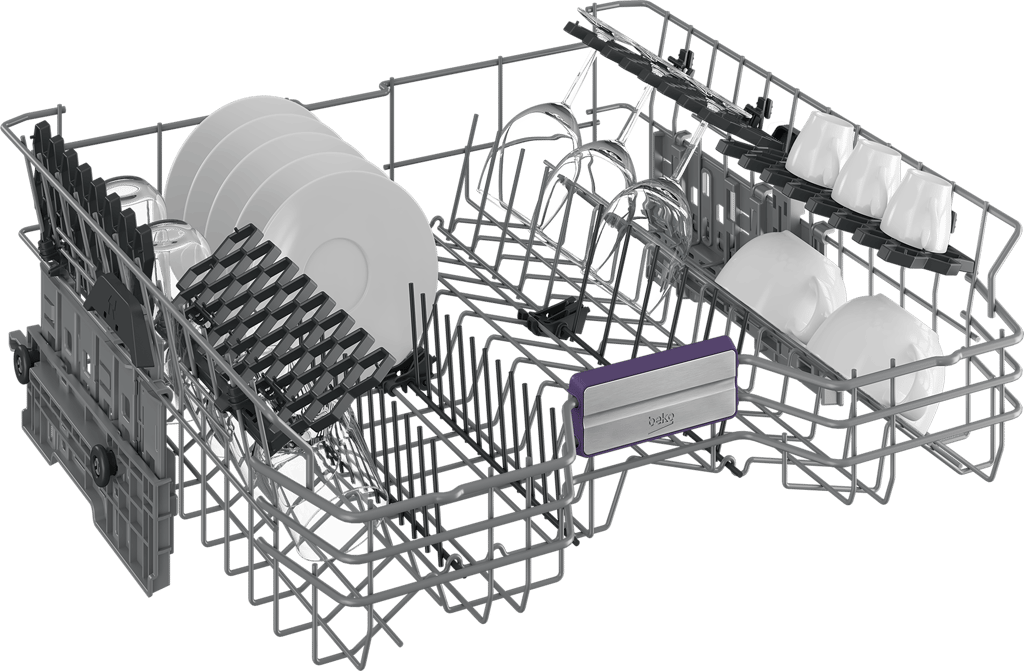 BDIN38650C Designed for optimal performance, this advanced Integrated Full Size Dishwasher effortlessly meets your daily cleaning needs. While our innovative DeepWash technology uses targeted jets to effectively clean deep inside your cookware, ensuring thorough cleanliness, our CornerIntense™ technology uses a specially designed spray arm to circulate water and detergent into every corner of the machine, leaving no area untouched and delivering sparkling dishes every time.