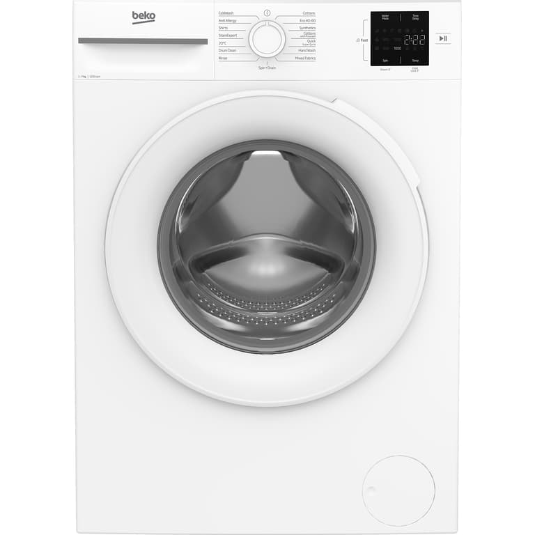 Freestanding 7kg 1200rpm Washing Machine with Quick Programme