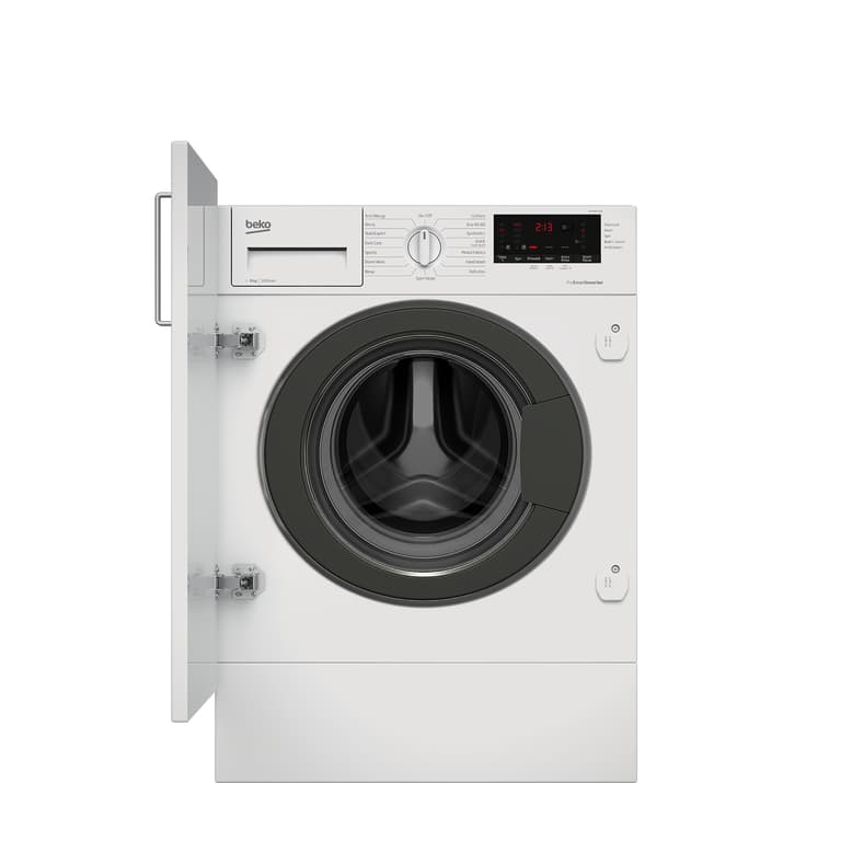 Integrated 8kg 1600rpm Washing Machine with Quick Programme