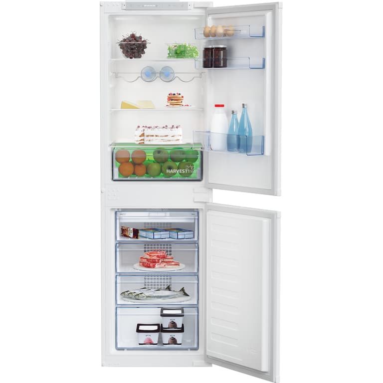 Integrated Frost Free Fridge Freezer with HarvestFresh™