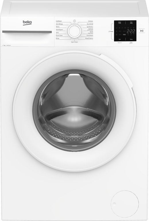 BM1WT3721W This 7kg 1200rpm washing machine makes everyday laundry effortless. The SteamCure programme optimises wash cycles to reduce wrinkles, while the Quick Programme cleans a full load in just 28 minutes. On busy days, Fast+ technology cuts wash times by up to 55%. And with AddXtra, you can pause mid-cycle to safely add any forgotten items, giving you complete control and convenience.