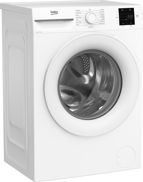 BM1WT3721W This 7kg 1200rpm washing machine makes everyday laundry effortless. The SteamCure programme optimises wash cycles to reduce wrinkles, while the Quick Programme cleans a full load in just 28 minutes. On busy days, Fast+ technology cuts wash times by up to 55%. And with AddXtra, you can pause mid-cycle to safely add any forgotten items, giving you complete control and convenience.
