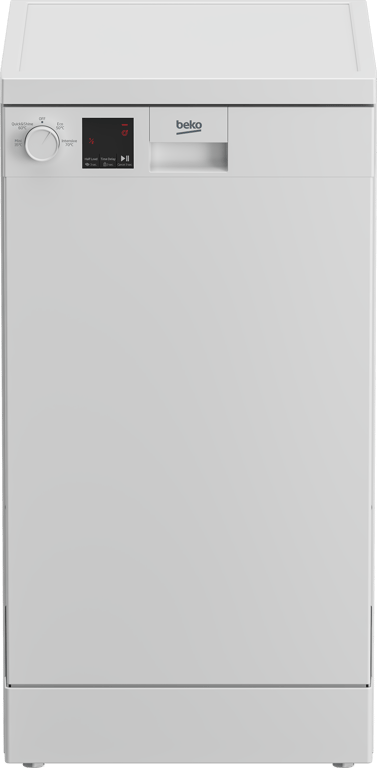 DVS04X20W Effortlessly adaptable, this Freestanding Slimline Dishwasher offers four programmes, including the Mini 30' programme that cleans a full load in just 30 minutes. While the Half Load function saves time and energy, the removable cutlery basket provides extra space for larger dishes, making your dishwashing routine more flexible and efficient. The dishwasher's low water and energy consumption also helps you save money on your utility bills.
