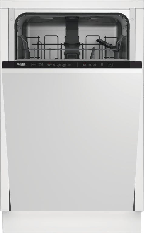 DIS15020 For versatile dishwashing tailored to your daily needs, this Integrated Slimline Dishwasher boasts a selection of 5 programmes. From the quick and efficient Mini 30' programme that washes a full load in just 30 minutes to the Quick&Shine™ feature that completes a full load in only 58 minutes, there's a programme for every dishwashing scenario. folding plate supports in the bottom basket, providing extra room for larger dishes.