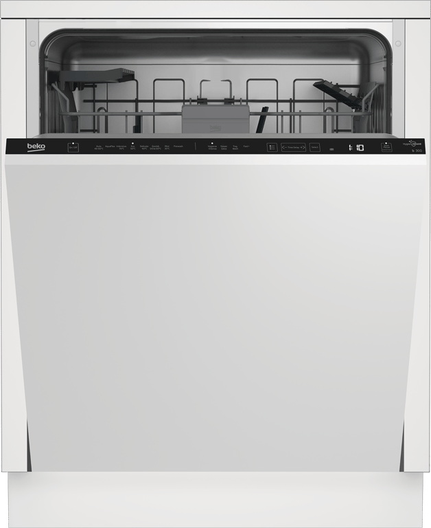 BDIN38440 Designed with your convenience in mind, this Integrated Full Size Dishwasher features our advanced HygieneIntense function, effectively removing 99.9% of bacteria and viruses from your crockery*. With a choice of eight programmes, including the Mini 30' programme for a rapid clean of lightly soiled dishes in just 30 minutes, this dishwasher simplifies your daily choices, delivering sparkling dishes every time.