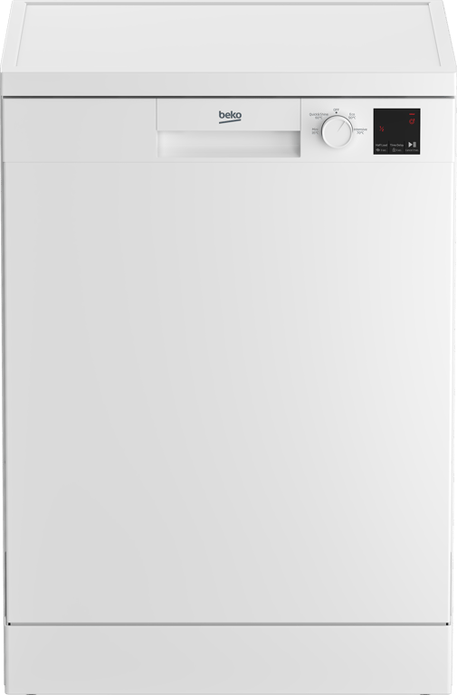DVN04X20W Efficient and cost-effective, this Freestanding Full Size Dishwasher with Low Water Consumption minimises utility bills with its low water and energy usage. Ideal for lighter loads, it boasts a half load function for added savings in time and energy. The appliance further streamlines your dishwashing routine with Quick Programmes, including the speedy Mini 30' programme that swiftly cleans lightly soiled dishes in just 30 minutes. 