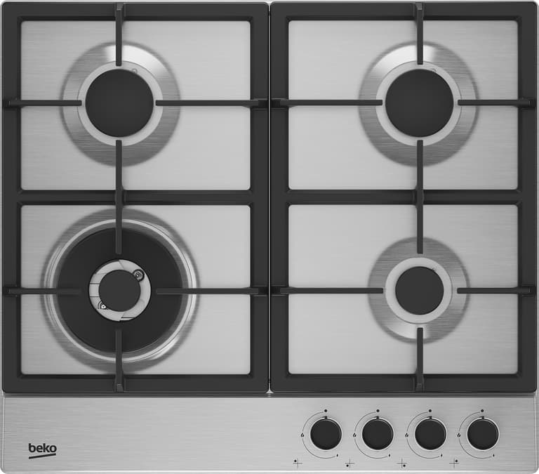 HIAW64225SX Equipped with auto-ignition, this 60cm Gas Hob with Front Knob Controls boasts four burners, including a powerful double ring 5KW wok burner for efficient stir-fry cooking. While the built-in flame safety device offers peace of mind, automatically cutting off the gas supply if the flame extinguishes, the High-Efficiency™ gas burners ensure your food is cooked more efficiently, saving you both time and money.