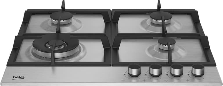 HIAW64225SX Equipped with auto-ignition, this 60cm Gas Hob with Front Knob Controls boasts four burners, including a powerful double ring 5KW wok burner for efficient stir-fry cooking. While the built-in flame safety device offers peace of mind, automatically cutting off the gas supply if the flame extinguishes, the High-Efficiency™ gas burners ensure your food is cooked more efficiently, saving you both time and money.