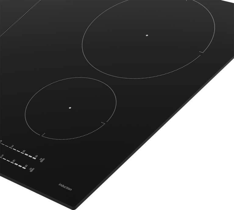 HIIP64530UFT Perfect for modern kitchens, this induction hob features nine adjustable power levels and has a booster function for fast cooking. Featuring induction hob technology, this model cleverly heats the pan instead of the hob, offering fast, energy-efficient cooking. To stop curious fingers from altering the hob's settings, this model features a child safety lock.  