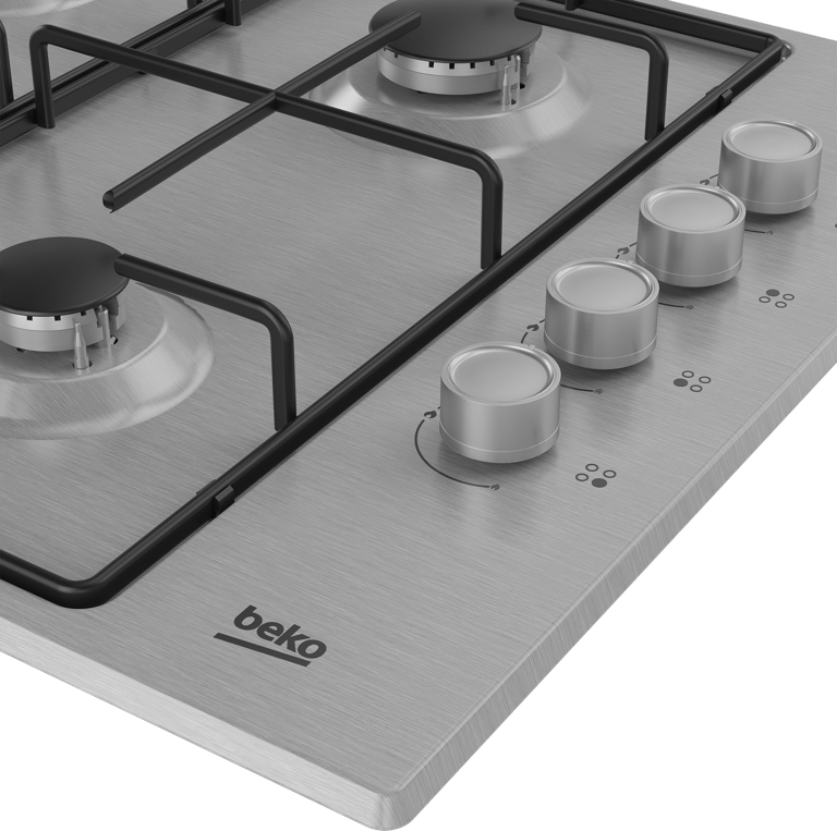 HIBG64120SX Featuring auto-ignition and side knob controls, this 60cm Gas Hob offers maximum cooking flexibility with four burners in three different sizes that allow you to create your favourite meals with ease. While the built-in flame safety device ensures added peace of mind, automatically cutting off the gas supply if the flame goes out, the High-Efficiency™ gas burners contribute to efficient cooking, saving both time and money.