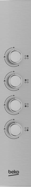 HIBG64120SX Featuring auto-ignition and side knob controls, this 60cm Gas Hob offers maximum cooking flexibility with four burners in three different sizes that allow you to create your favourite meals with ease. While the built-in flame safety device ensures added peace of mind, automatically cutting off the gas supply if the flame goes out, the High-Efficiency™ gas burners contribute to efficient cooking, saving both time and money.