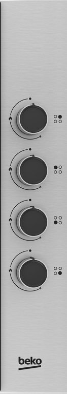 HIBG64125SX Equipped with auto-ignition, this 60cm Gas Hob with Side Knob Controls boasts four burners in three different sizes, providing optimal cooking flexibility. To ensure your safety, the hob includes a built-in flame safety device that automatically shuts off the gas supply if the flame extinguishes. You'll also benefit from High-Efficiency™ gas burners that contribute to efficient cooking, saving you both time and money.