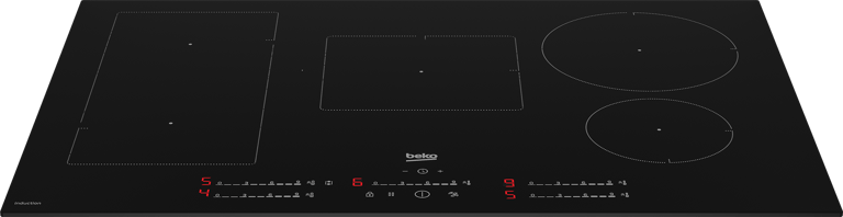 HII85700UFT Perfect for modern kitchens, this 80cm Induction Hob with IndyFlex combines sleek design with advanced functionality. While the touch control display and nine adjustable power levels provide precise control over your cooking, the induction hob technology heats the pan directly, ensuring rapid and energy-efficient cooking. You'll also benefit from the addition of a child safety lock that prevents unintended adjustments to the settings.